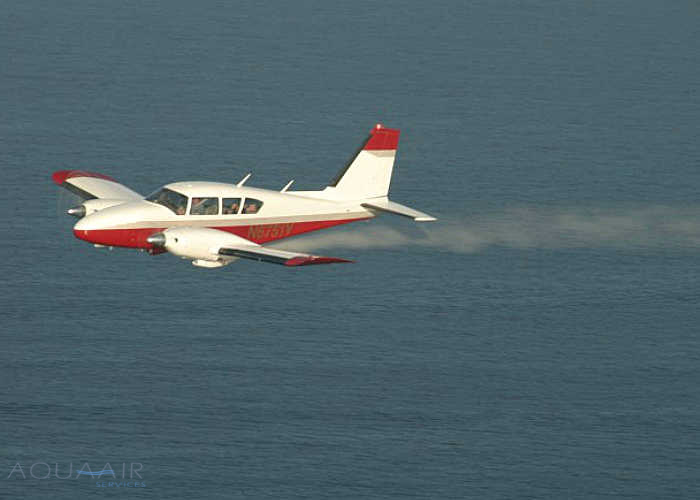 ascheverstreuung mit flugzeug uber der nordsee durch aqua air services als Bestimmungsort für die Asche